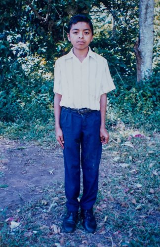 A young boy from El Salvador